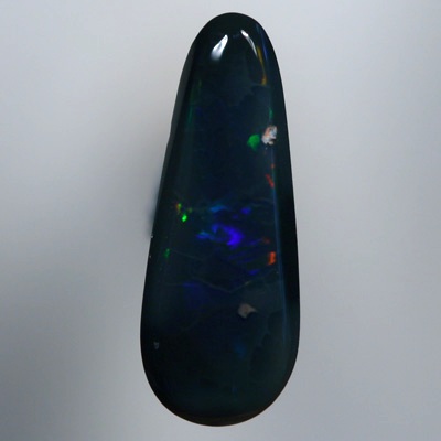SOLID BLACK OPAL Red flashes together with green and blue